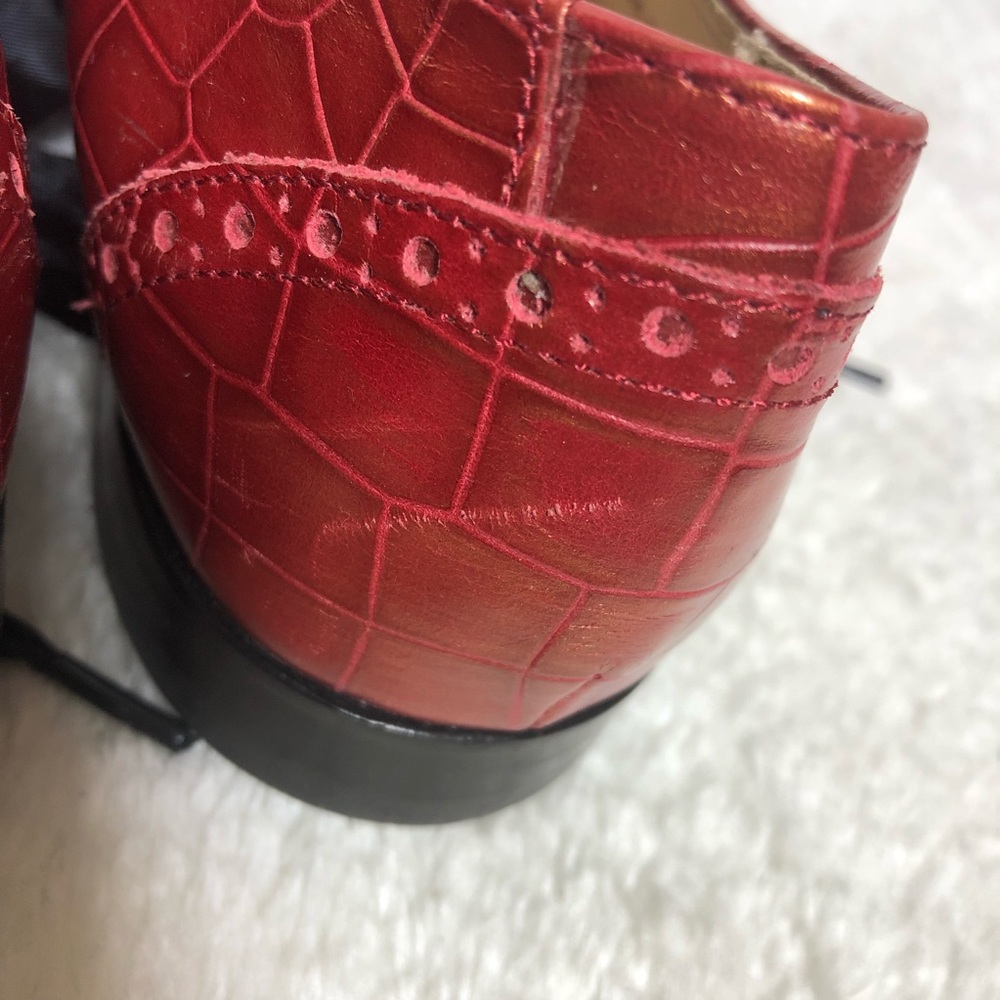 Cole Haan Red Metallic Breslyn Oxfords - Picture 8 of 8